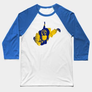 WV Monster #5 Blue and Gold Baseball T-Shirt